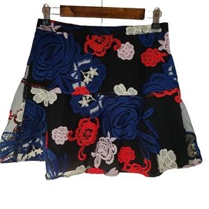 Devlin Floral Embroidered Mini Skirt 2